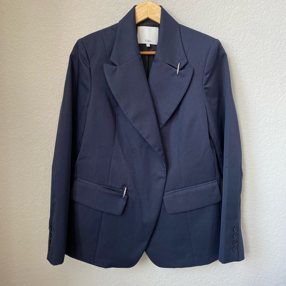 TIBI Navy Blazer 10